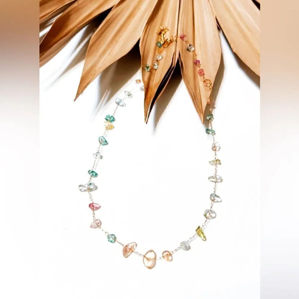 Crystal decor necklace #1152
